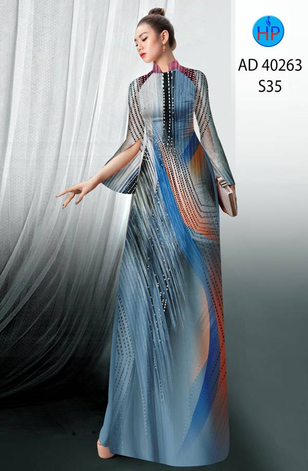 Vải Áo Dài Hoa Văn Độc Đáo AD 40263