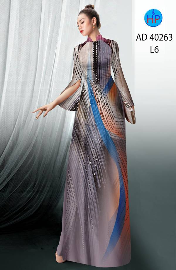 Vải Áo Dài Hoa Văn Độc Đáo AD 40263