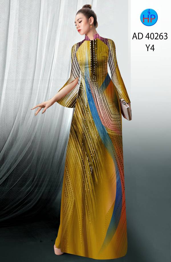 Vải Áo Dài Hoa Văn Độc Đáo AD 40263