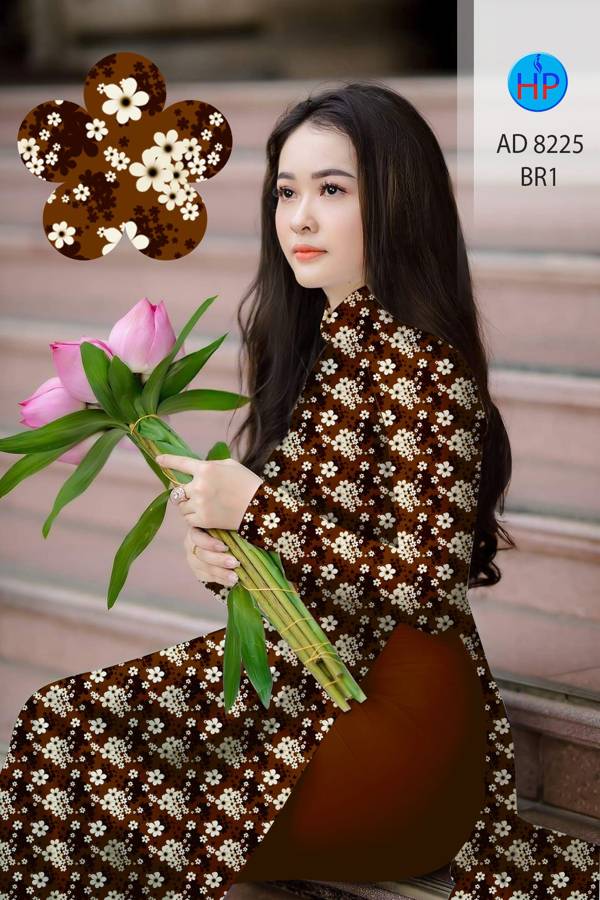 Vải Áo Dài Hoa Nhí Mới Ra AD 8225 41 Vải Áo Dài Hoa Nhí Mới Ra AD 8225