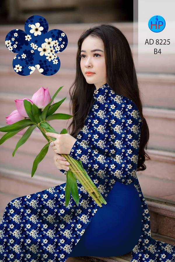 Vải Áo Dài Hoa Nhí Mới Ra AD 8225 49 Vải Áo Dài Hoa Nhí Mới Ra AD 8225