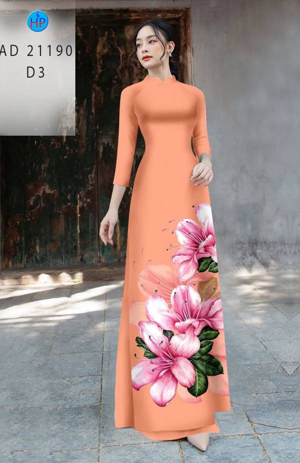 Vải Áo Dài Hoa Râm Bụt Mới Ra AD 21190 44 Vải Áo Dài Hoa Râm Bụt Mới Ra AD 21190