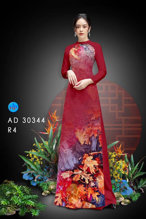 Vải Áo Dài Hoa In 3D Kiểu Mới AD 30344 40 Vải Áo Dài Hoa In 3D Kiểu Mới AD 30344