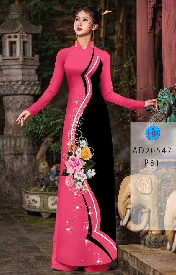 Vải Áo Dài Hoa Hồng Thiết Kế 2021 AD 20547 39 Vải Áo Dài Hoa Hồng Thiết Kế 2021 AD 20547
