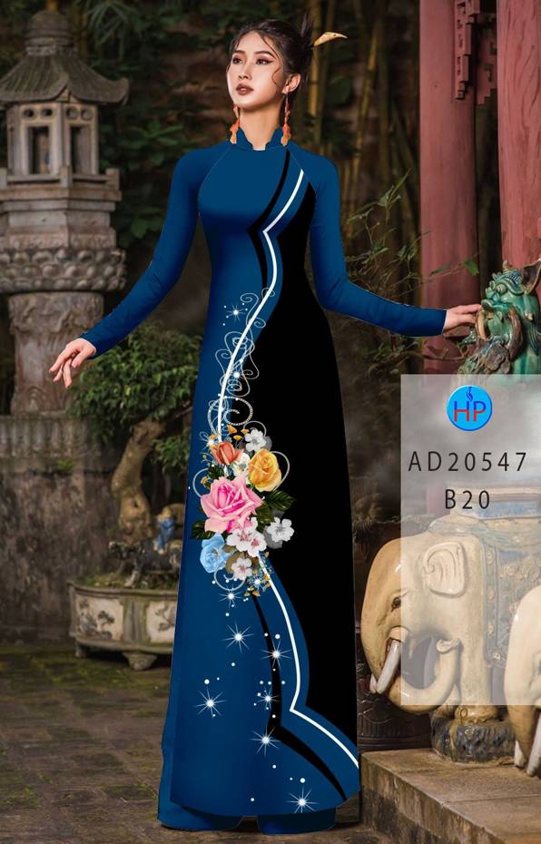 Vải Áo Dài Hoa Hồng Thiết Kế 2021 AD 20547 45 Vải Áo Dài Hoa Hồng Thiết Kế 2021 AD 20547