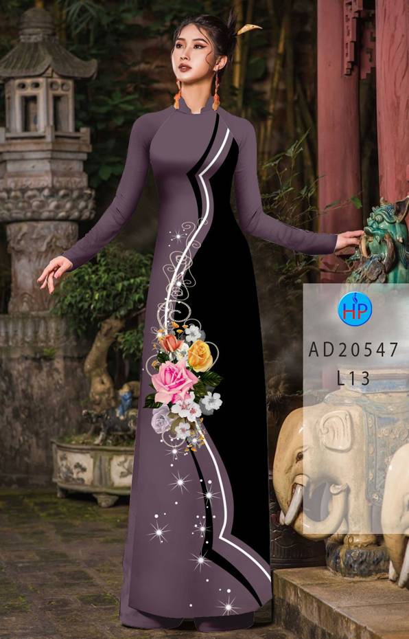 Vải Áo Dài Hoa Hồng Thiết Kế 2021 AD 20547 43 Vải Áo Dài Hoa Hồng Thiết Kế 2021 AD 20547