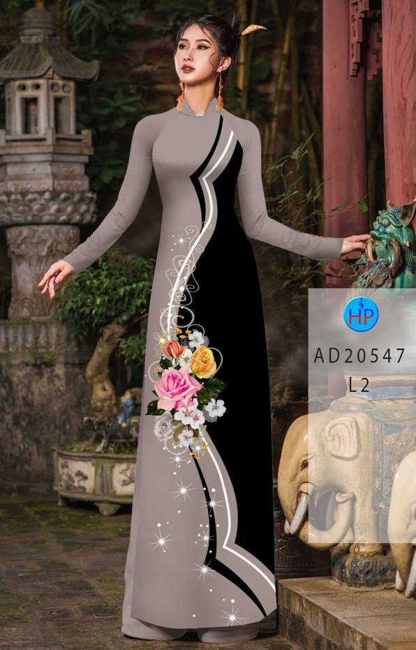 Vải Áo Dài Hoa Hồng Thiết Kế 2021 AD 20547 49 Vải Áo Dài Hoa Hồng Thiết Kế 2021 AD 20547