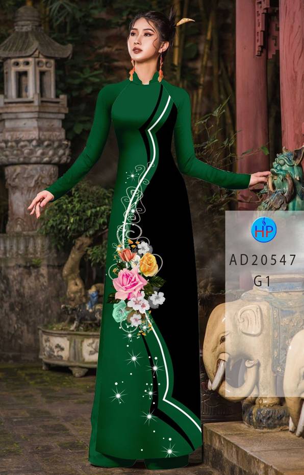 Vải Áo Dài Hoa Hồng Thiết Kế 2021 AD 20547 46 Vải Áo Dài Hoa Hồng Thiết Kế 2021 AD 20547
