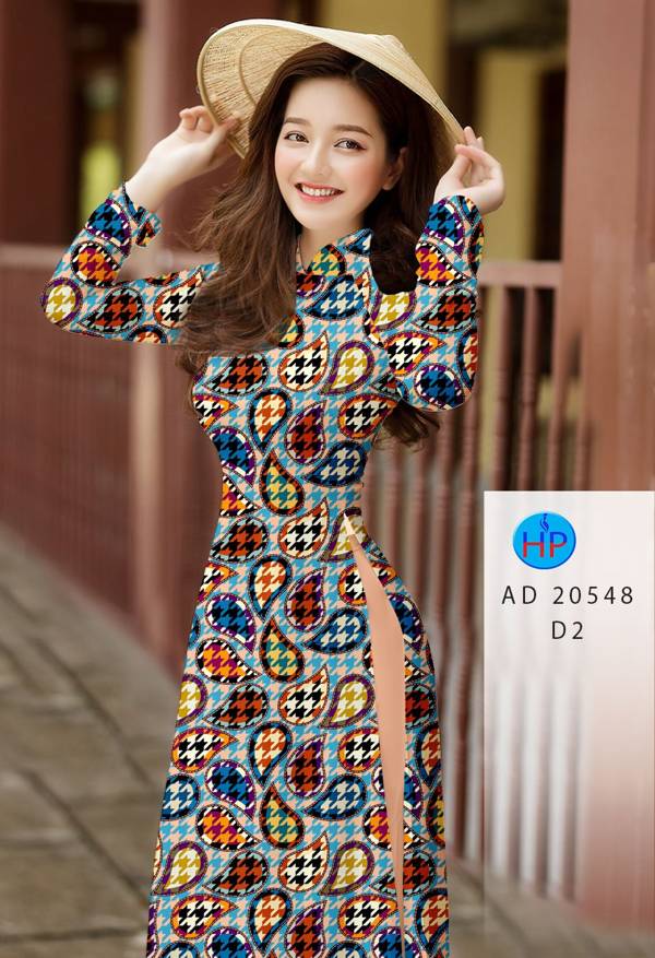 Vải Áo Dài Hoa Văn Kiểu Mới AD 20548