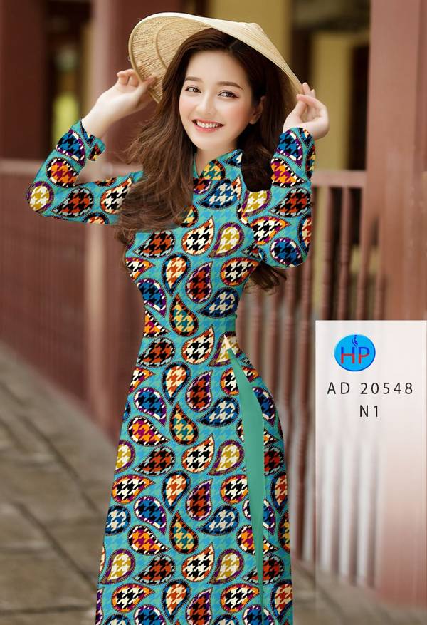Vải Áo Dài Hoa Văn Kiểu Mới AD 20548