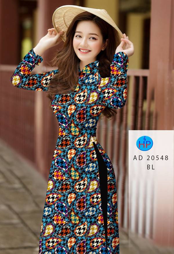 Vải Áo Dài Hoa Văn Kiểu Mới AD 20548