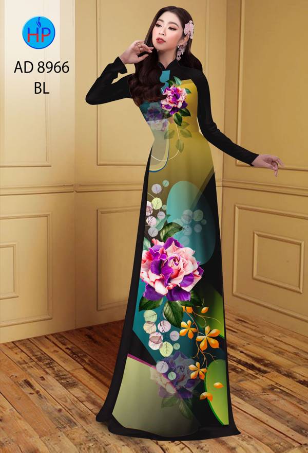 Vải Áo Dài Hoa Hồng Vừa Ra AD 8966 41 Vải Áo Dài Hoa Hồng Vừa Ra  AD 8966