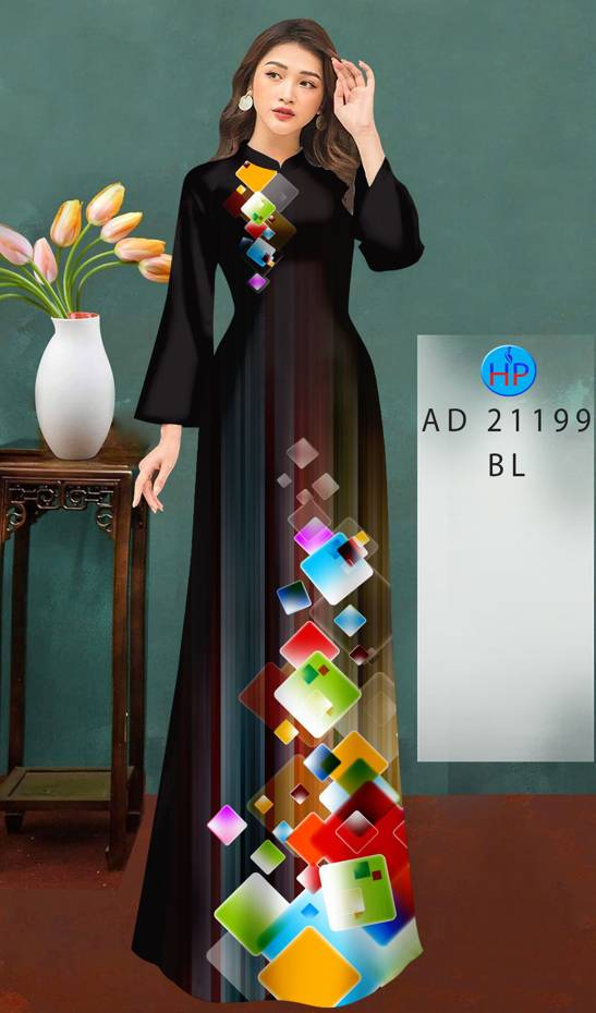 Vải Áo Dài Hoa Văn Độc Đáo AD 21199