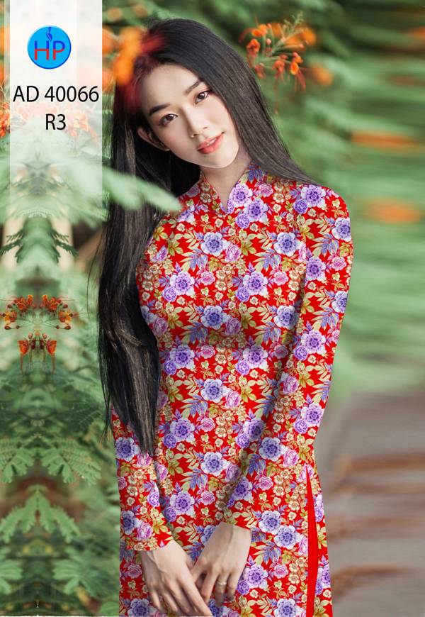 Vải Áo Dài Hoa Đều Mới Ra AD 40066