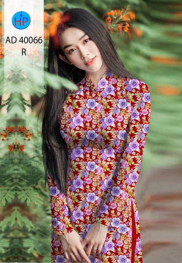 Vải Áo Dài Hoa Đều Mới Ra AD 40066