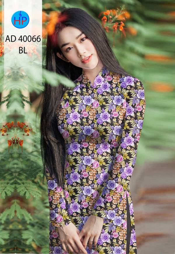 Vải Áo Dài Hoa Đều Mới Ra AD 40066