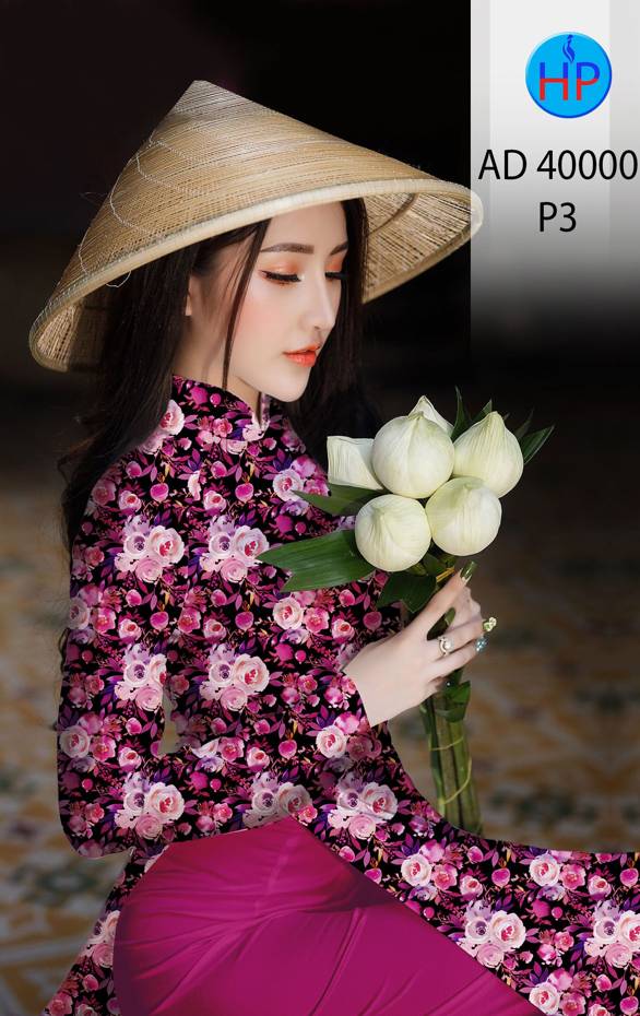 Vải Áo Dài Hoa Đều Thiết Kế 2021 AD 400000