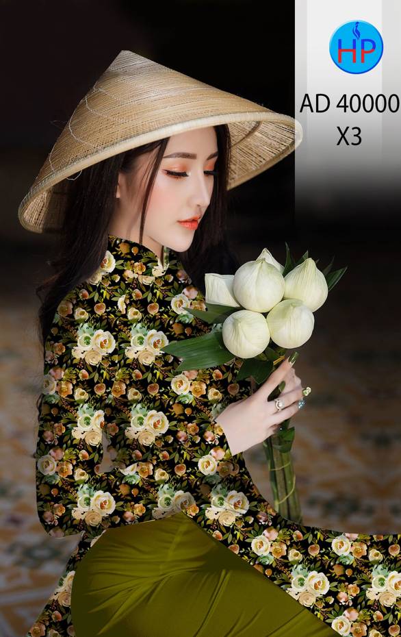 Vải Áo Dài Hoa Đều Thiết Kế 2021 AD 400000