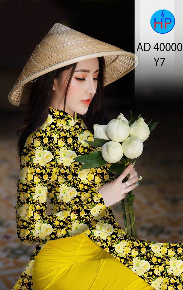 Vải Áo Dài Hoa Đều Thiết Kế 2021 AD 400000