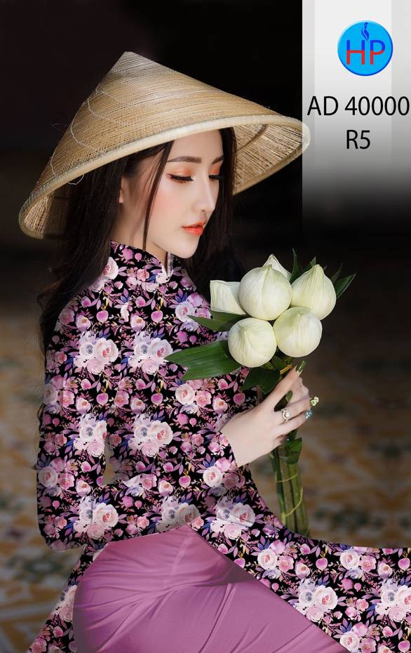 Vải Áo Dài Hoa Đều Thiết Kế 2021 AD 400000
