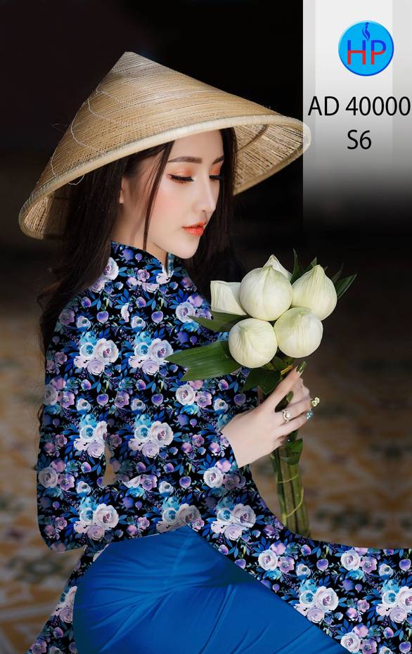 Vải Áo Dài Hoa Đều Thiết Kế 2021 AD 400000