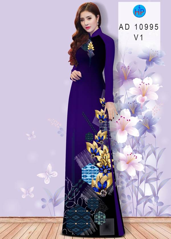 Vải Áo Dài Hoa In 3D Thiết Kế 2021 AD 10995 46 Vải Áo Dài Hoa In 3D Thiết Kế 2021 AD 10995