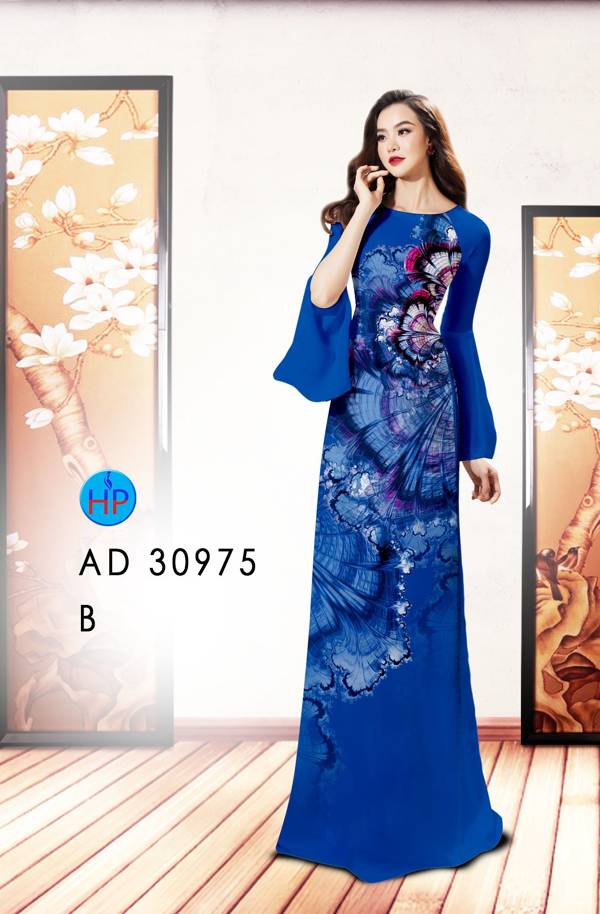 Vải Áo Dài Hoa In 3D Kiểu Mới AD 30975 37 Vải Áo Dài Hoa In 3D Kiểu Mới AD 30975