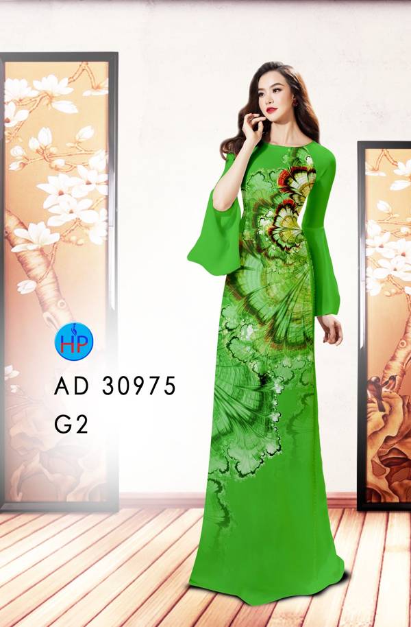 Vải Áo Dài Hoa In 3D Kiểu Mới AD 30975 43 Vải Áo Dài Hoa In 3D Kiểu Mới AD 30975
