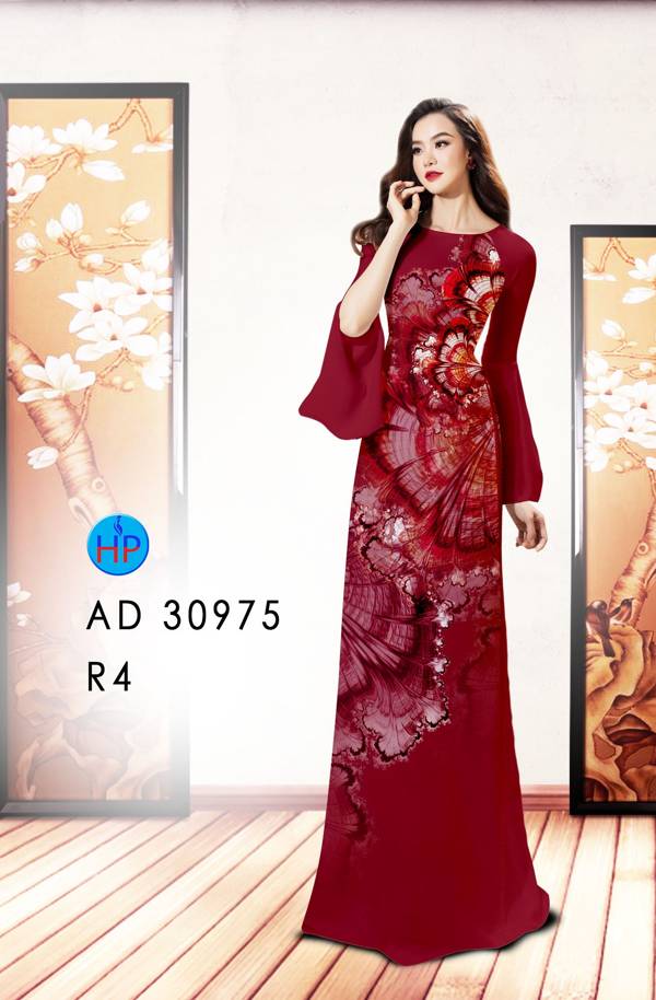 Vải Áo Dài Hoa In 3D Kiểu Mới AD 30975 41 Vải Áo Dài Hoa In 3D Kiểu Mới AD 30975
