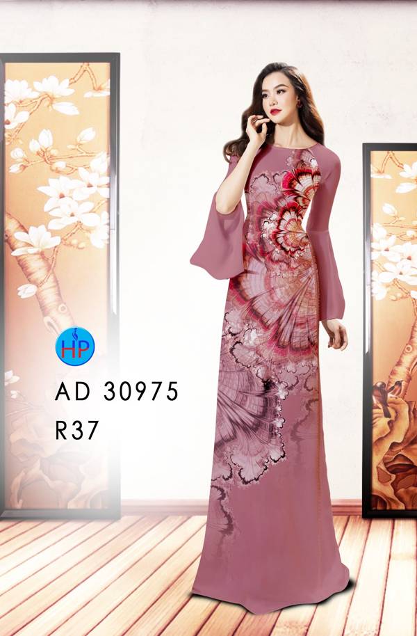 Vải Áo Dài Hoa In 3D Kiểu Mới AD 30975 51 Vải Áo Dài Hoa In 3D Kiểu Mới AD 30975