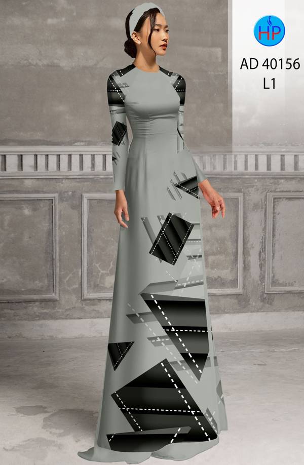 Vải Áo Dài Hoa Văn Kiểu Mới AD 40156 40 Vải Áo Dài Hoa Văn Kiểu Mới AD 40156