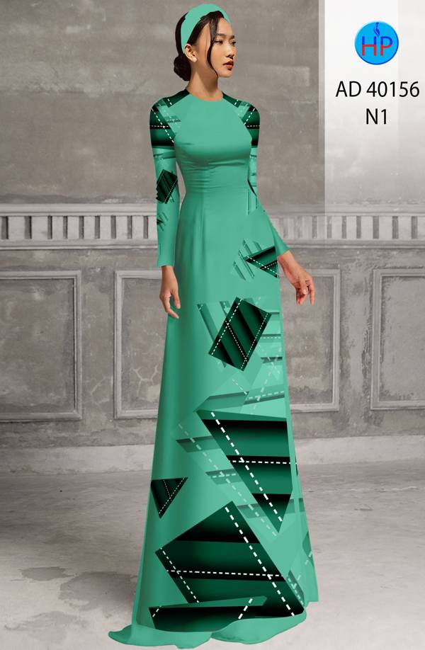 Vải Áo Dài Hoa Văn Kiểu Mới AD 40156 45 Vải Áo Dài Hoa Văn Kiểu Mới AD 40156