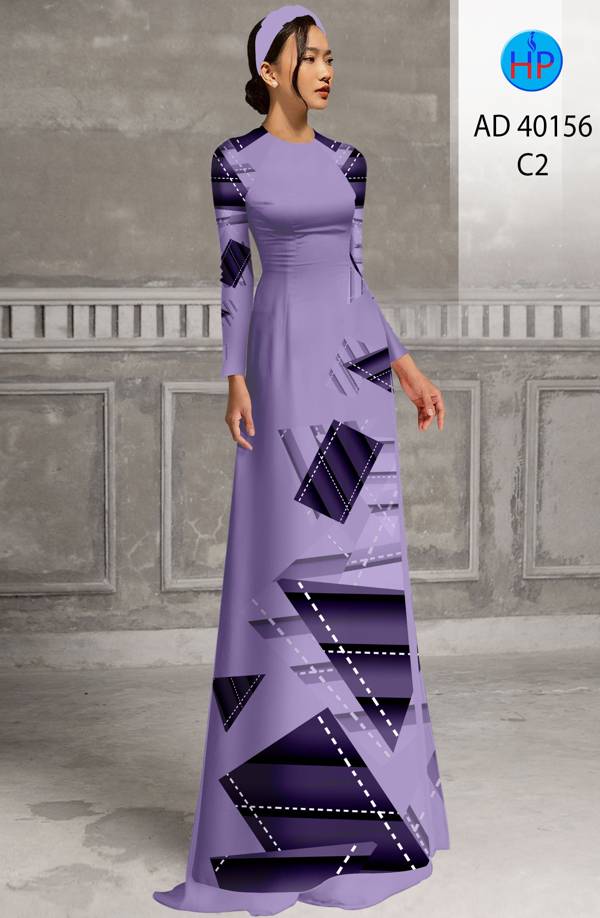 Vải Áo Dài Hoa Văn Kiểu Mới AD 40156 43 Vải Áo Dài Hoa Văn Kiểu Mới AD 40156