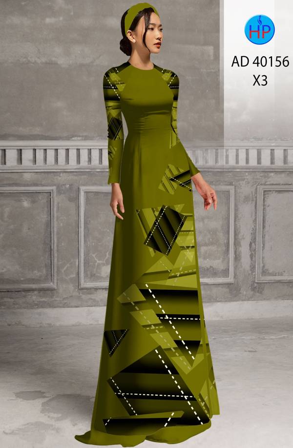Vải Áo Dài Hoa Văn Kiểu Mới AD 40156 47 Vải Áo Dài Hoa Văn Kiểu Mới AD 40156