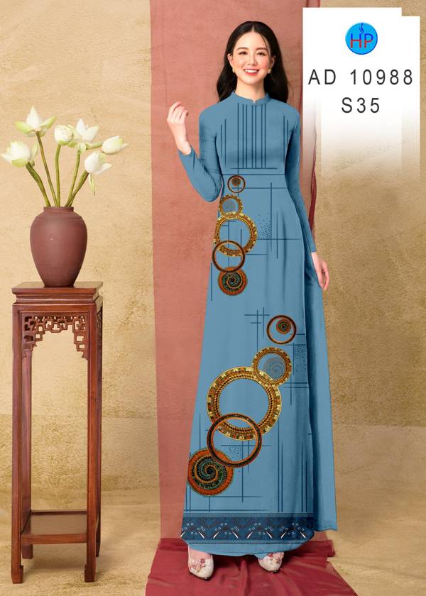 Vải Áo Dài Hoa Văn Vừa Ra AD 10988 40 Vải Áo Dài Hoa Văn Vừa Ra AD 10988