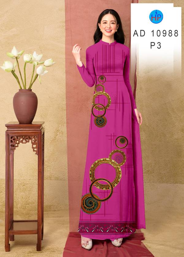 Vải Áo Dài Hoa Văn Vừa Ra AD 10988 48 Vải Áo Dài Hoa Văn Vừa Ra AD 10988