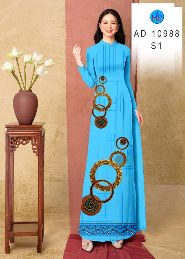 Vải Áo Dài Hoa Văn Vừa Ra AD 10988 50 Vải Áo Dài Hoa Văn Vừa Ra AD 10988