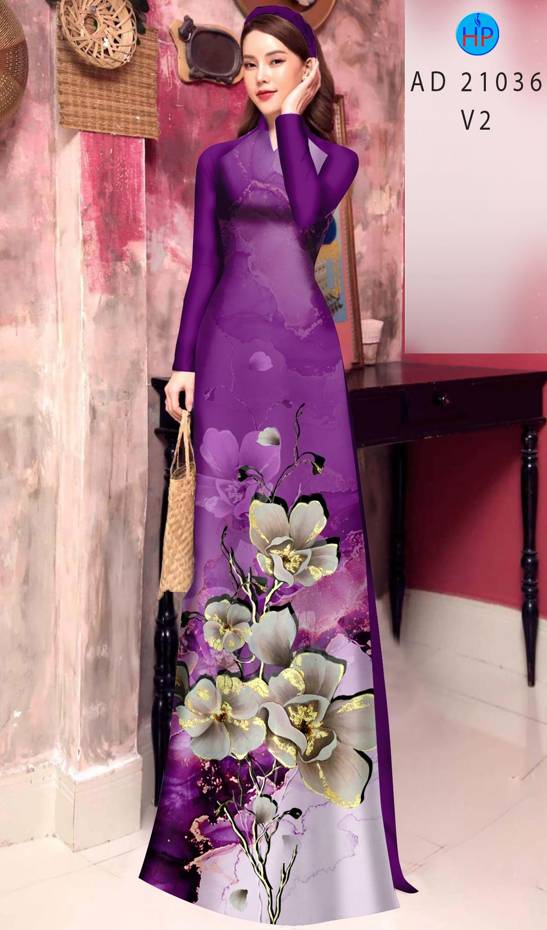 Vải Áo Dài Hoa In 3D Mới Ra AD 21036 39 Vải Áo Dài Hoa In 3D Mới Ra AD 21036