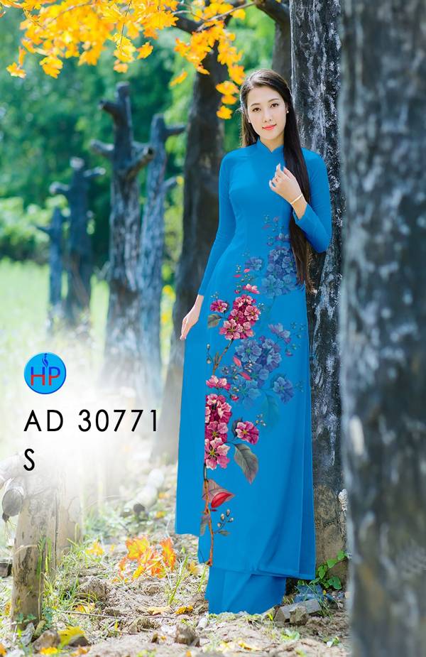Vải Áo Dài Hoa In 3D Vừa Ra AD 30771 45 Vải Áo Dài Hoa In 3D Vừa Ra  AD 30771