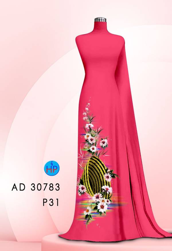 Vải Áo Dài Hoa Cúc Mới Ra AD 30783 44 Vải Áo Dài Hoa Cúc Mới Ra AD 30783