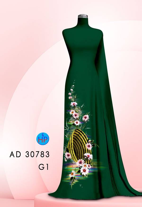 Vải Áo Dài Hoa Cúc Mới Ra AD 30783 45 Vải Áo Dài Hoa Cúc Mới Ra AD 30783