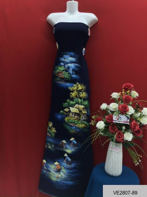 Vải Áo Dài Thái Tuấn Vẽ Phong Cảnh Vừa Ra AD VE2807_89 6 Vải Áo Dài Thái Tuấn Vẽ Phong Cảnh Vừa Ra AD VE2807_89