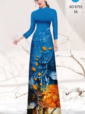 Vải Áo Dài Phong Cảnh Vừa Ra AD 8793 - Vải áo dài Trung Hiếu