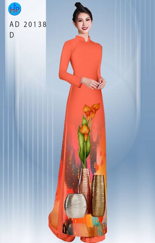 Vải Áo Dài Hoa Ly Thiết Kế 2021 AD 20138 39 Vải Áo Dài Hoa Ly Thiết Kế 2021 AD 20138