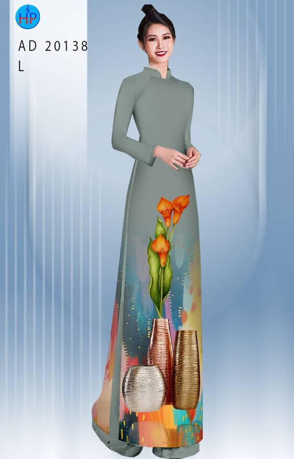 Vải Áo Dài Hoa Ly Thiết Kế 2021 AD 20138 37 Vải Áo Dài Hoa Ly Thiết Kế 2021 AD 20138