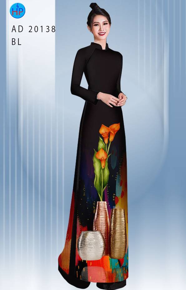 Vải Áo Dài Hoa Ly Thiết Kế 2021 AD 20138 49 Vải Áo Dài Hoa Ly Thiết Kế 2021 AD 20138