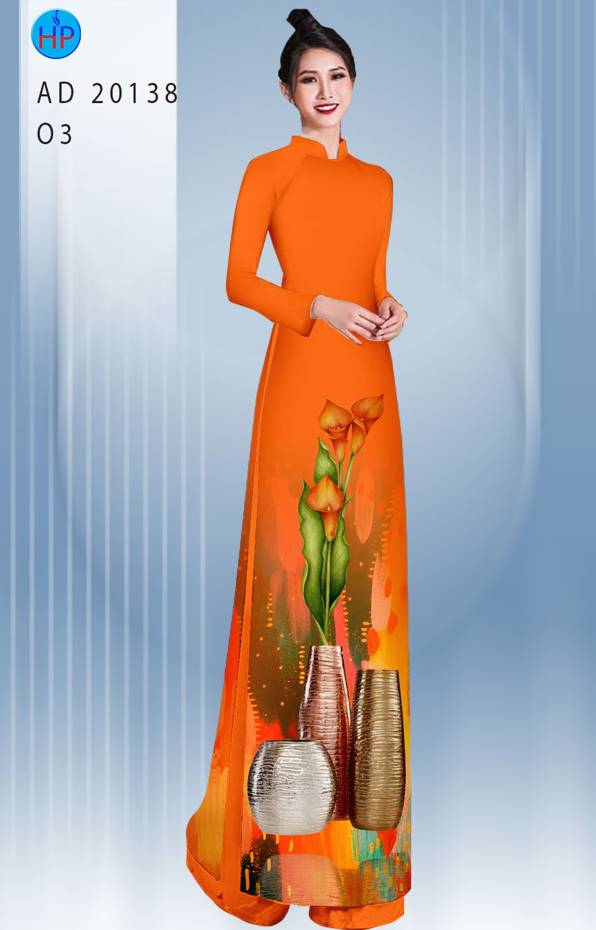 Vải Áo Dài Hoa Ly Thiết Kế 2021 AD 20138 51 Vải Áo Dài Hoa Ly Thiết Kế 2021 AD 20138