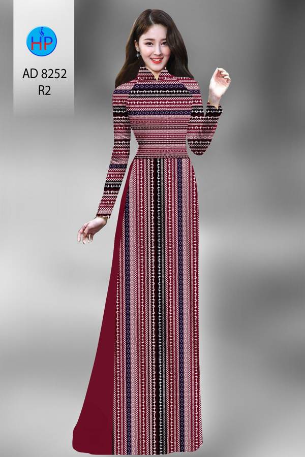 Vải Áo Dài Hoa Văn Kiểu Mới AD 8252 37 Vải Áo Dài Hoa Văn Kiểu Mới AD 8252