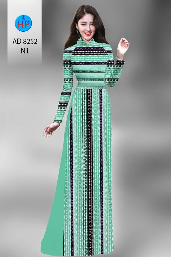 Vải Áo Dài Hoa Văn Kiểu Mới AD 8252 39 Vải Áo Dài Hoa Văn Kiểu Mới AD 8252