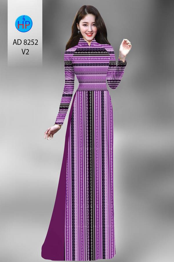 Vải Áo Dài Hoa Văn Kiểu Mới AD 8252 38 Vải Áo Dài Hoa Văn Kiểu Mới AD 8252